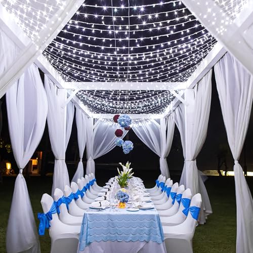XmasBokeh Extra Long Fairy Lights 30m 300 LED Cool White String Lights Plug in Mains Powered Timer Memory 8 Modes Indoor Outdoor Decor for Christmas Tree Outside - Image 2