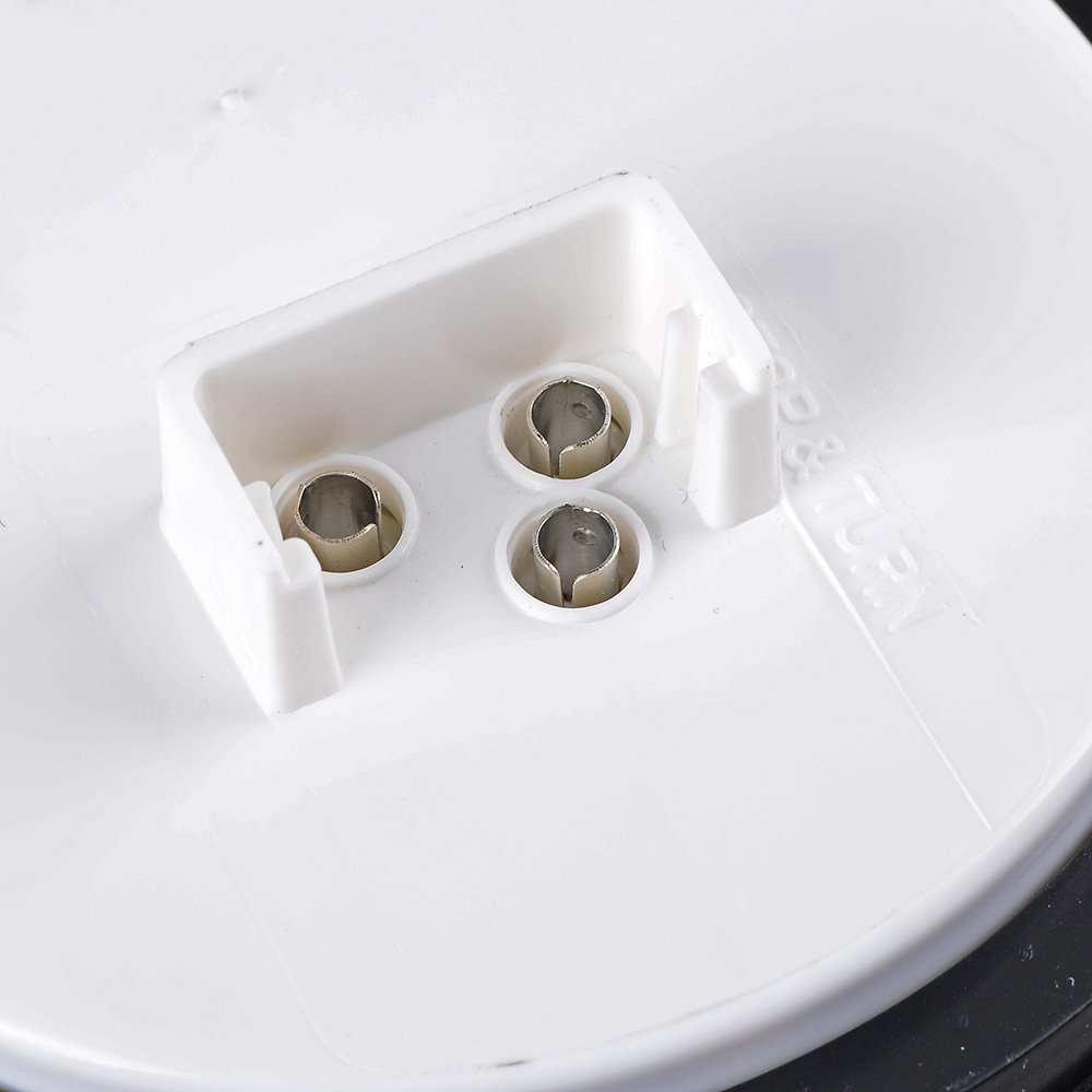 Anzio 4'' Round 12-LED Truck Trailer Brake Stop Tail Light Sealed Grommet Plug Compatible with RV Boat Red 12V (Pack of 2)