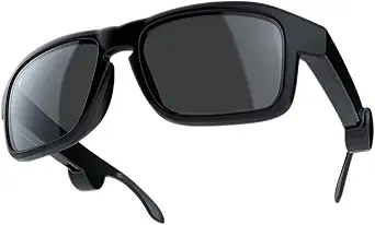 MORESEC Smart Glasses Bluetooth Audio Sunglasses, Voice Control & Open Ear Style Smart Glasses Listen Music and Calls