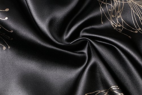 Women Long Silky Bathrobe Satin Kimono Robe Floral Printed Dressing Gown Sleepwear #TOP3