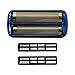 SUNJCO New Replacement Foil and Cutters for Ba-Byliss PRO Double Foil Shaver, Replacement Foil for Ba-Byliss PRO FXFS2 Shaver, (Blue)