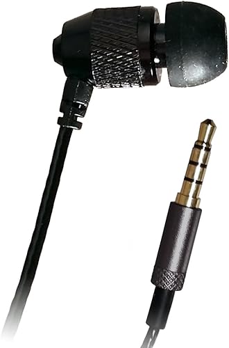 Far End Gear Short Buds - Auriculares estéreo a mono de 15 pulgadas para reproductores de música con clip, cable reforzado