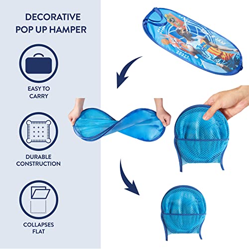 Image of SPACE JAM: A New Legacy Pop Up Laundry Storage Hamper with Handles, 21 inchH x 13 inchL x 13 inchW