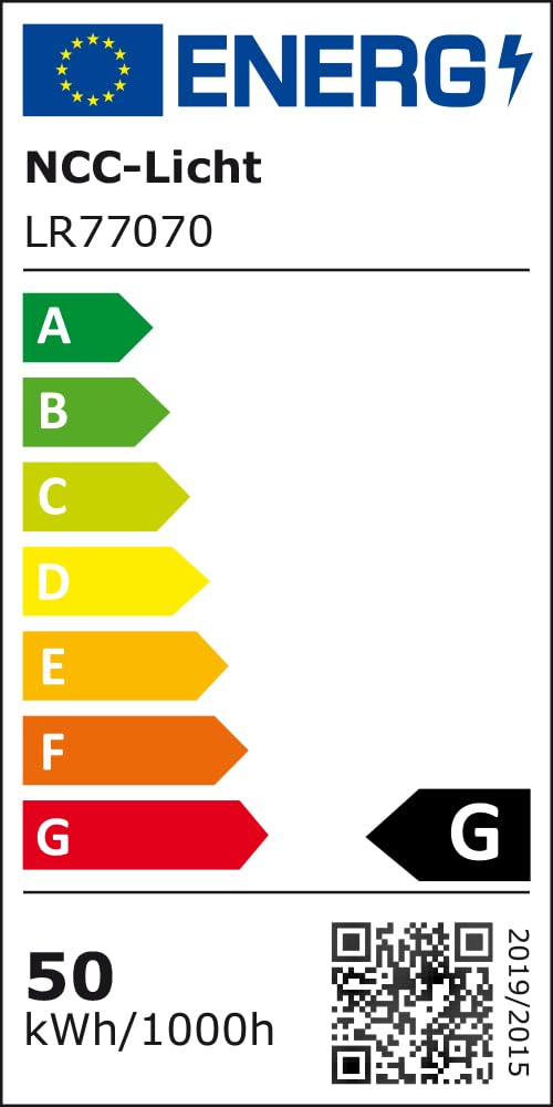 NCC-Licht 100 bombillas halógenas MR16, 50 W, GU5,3, 12 V, 680 lm, intensidad regulable, luz blanca cálida