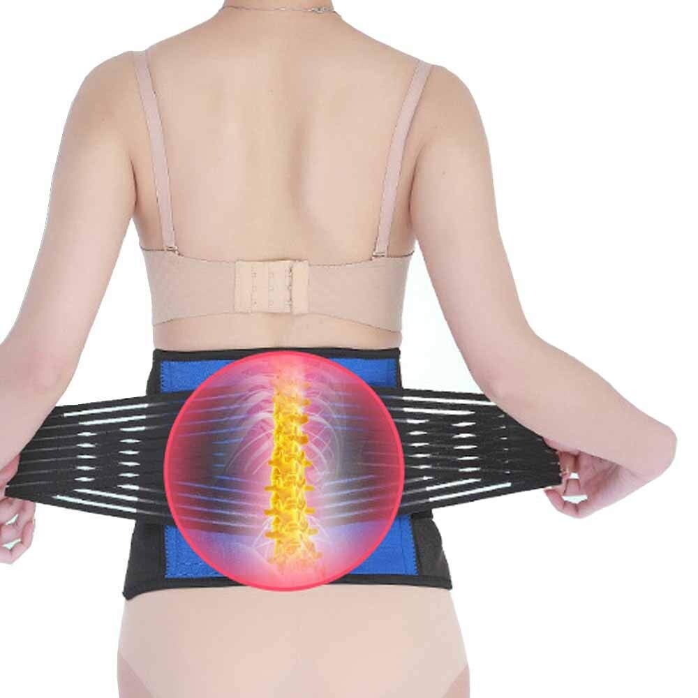 Soporte Lumbar Lumbar Volver Soporte, Cinturón De Sujeción-Espalda Masaje para Aliviar Los Dolores Banda Hernia De Disco, Ciática Y Escoliosis para Los Hombres Y Las Mujeres Hombres Mujer
