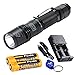 Fenix PD35 2014 960 lumens XM-L2 U2 LED Tactical Flashlight /w 2x Genuine Fenix 3400mAH High Capacity Rechargeable Batteries, 1x Universal Intellicharger with Car Adapter, and a 25 lumens LumenTac Keychain Light