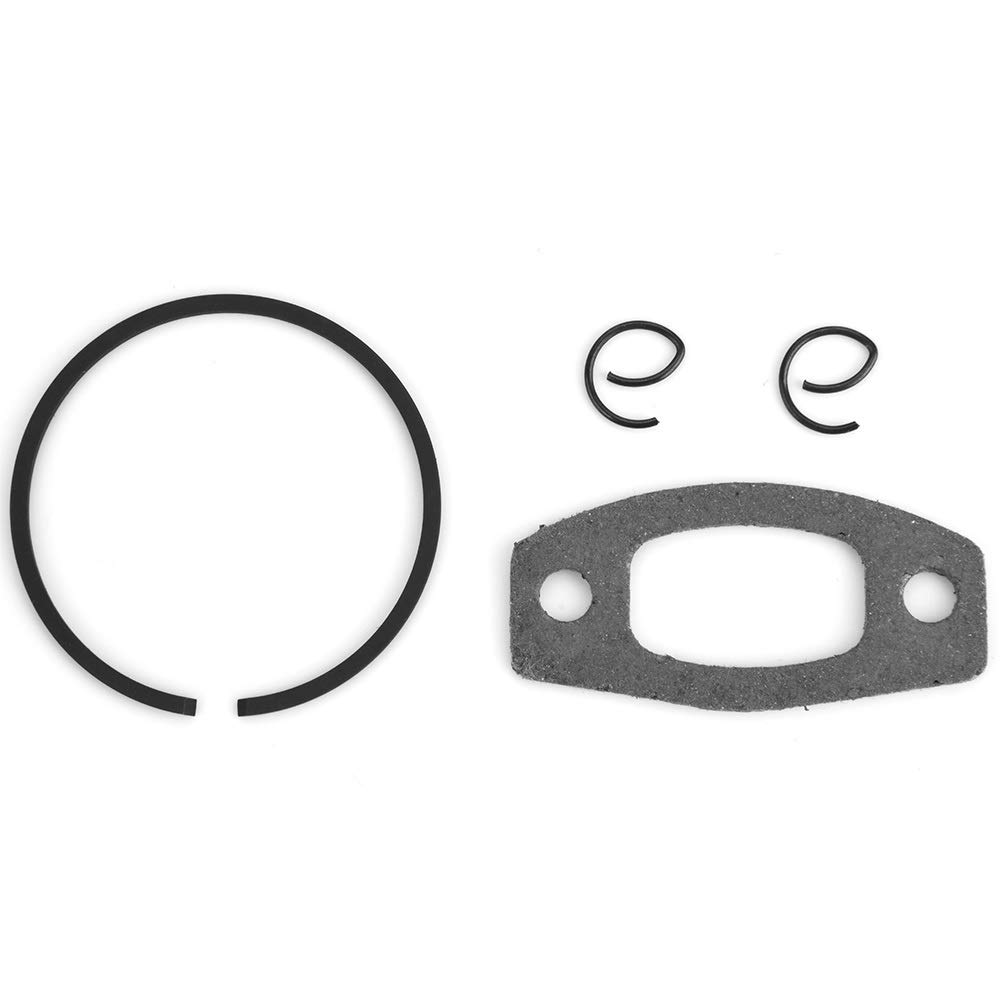Cylindre à Piston Joint Kit Compatible avec Husqvarna 50, 51, 55 Rancher Nikasil Moteur 46MM Cylindre à Piston avec Le kit de Lave-Glace