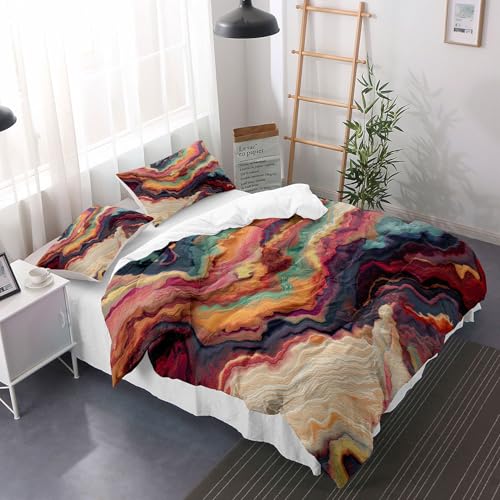 Housse de couette motif rochers qui transforme l'ambiance de votre lit