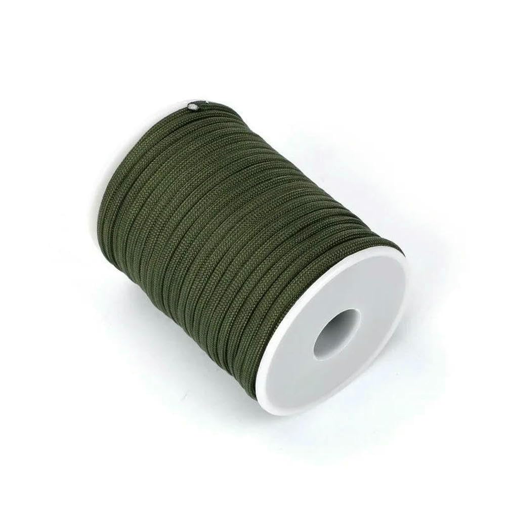 Abschleppseil, 7-Kern 550 Paracord 4mm Fallschirmschnur 30M-100M Outdoor Camping Survival Seil Kit(03,100M)
