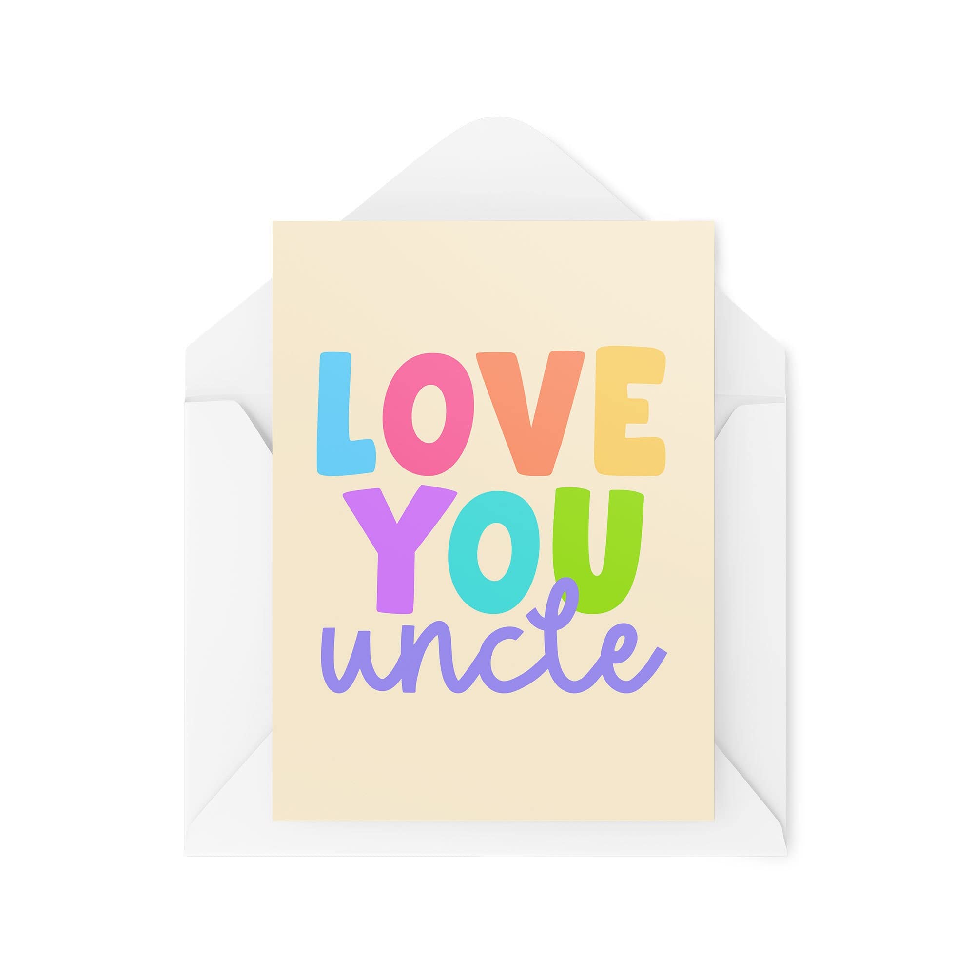 Funny Novelty Greeting Cards | Love You Uncle | Birthday Uncle From Nephew From Niece Thinking Of You Banter Funny Joke | CBH1297