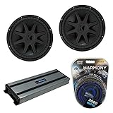 Kicker (2) CVX15 Car Audio CompVX Subwoofer 15' Sub 44CVX152 Bundle with Harmony HA-A1500.1...