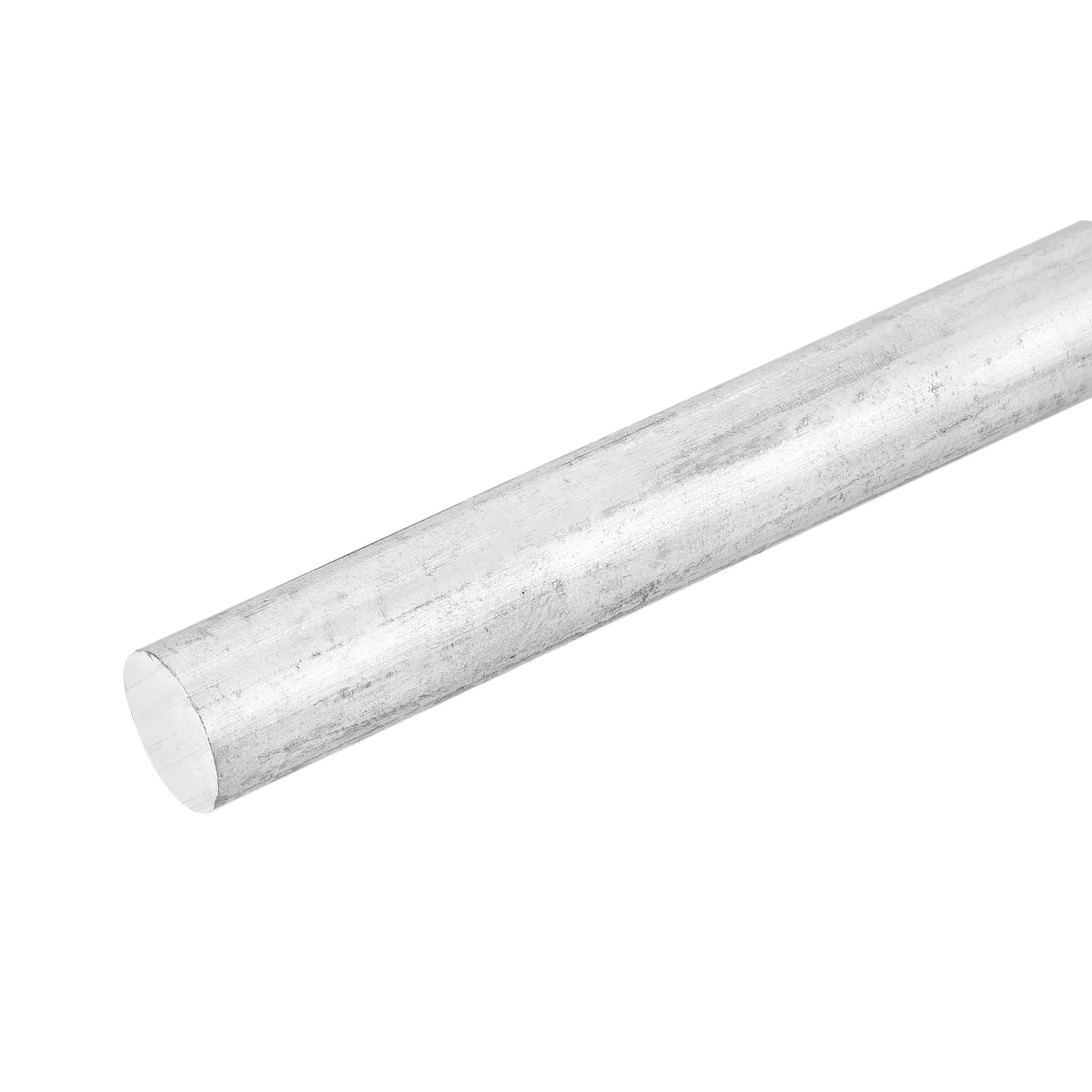 sourcing map 1 tige en zinc, 99,995 % de haute pureté, barre en zinc massif de 15 mm de diamètre, 100 mm de long, tige anode en métal zingué, bonne conductivité pour les expériences scientifiques, la