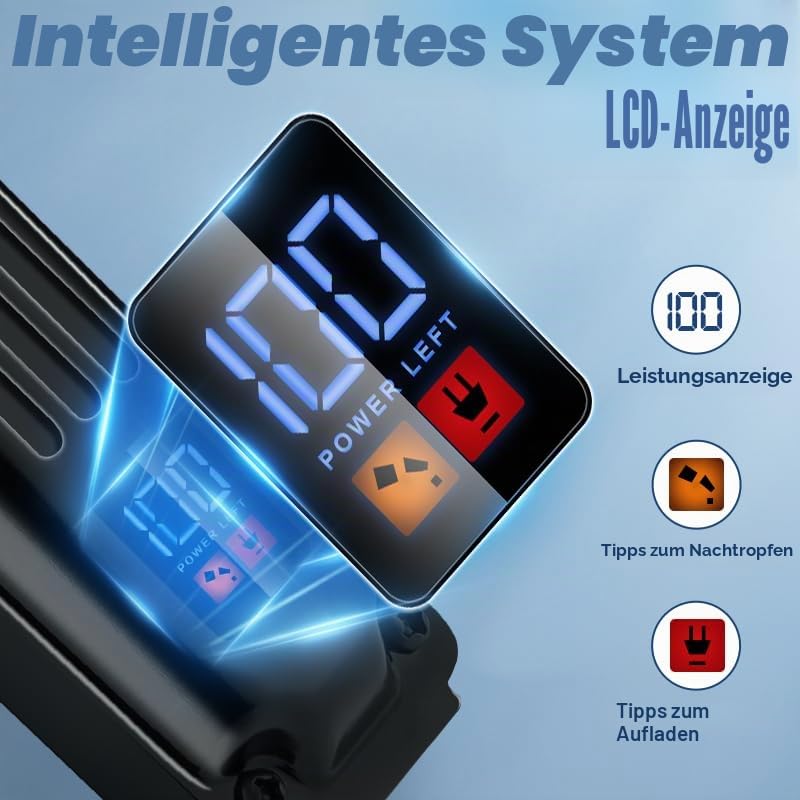 INF Professionelles Haarschneider-Bartschneider-Set, 3 einstellbare Stufen, Intelligenter LED-Bildschirm, Scharfe Klingen aus rostfreiem Stahl, Leistungsstarker Motor