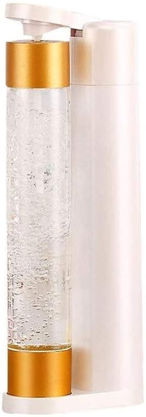 Sparkling Water Maker - Premium Carbonation Machine with One 1 Litre BPA Free Bottles - Large Diameter Design Home Soda Maker Kit and 0 Calories Fruit Drops Flavors Use Standard Gas Cylinder (not