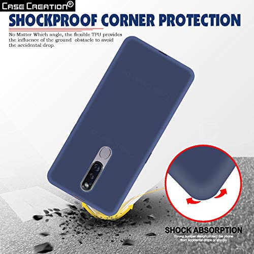 Image of Case Creation Luxurious OG Series for Oppo F11 Pro Case Cover,Anti-Dirty Slim Case Frosted Matte Cute Candy TPU Raised Bezel (Splash of Color) Back Cover for Oppo F11 Pro -Navy Blue