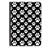 Black Paw Prints Hülle für Universal Tablet 7