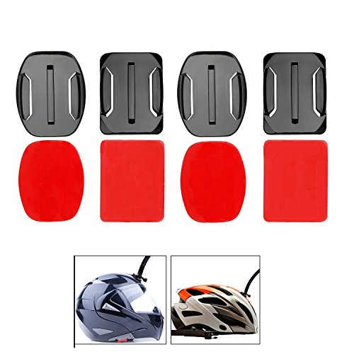 VVHOOY Flat + Curved Adhesive Mounts with Sticky Tape Compatible with Gopro Hero