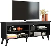 Rack para Tv até 65 Polegadas com Pés Preto Turim Madesa