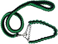 Vista 9 de Love Dream Juego de collar y correa para perro, cuerda trenzada de nailon resistente, correa fuerte de 4 pies para perro y collar de entrenamiento