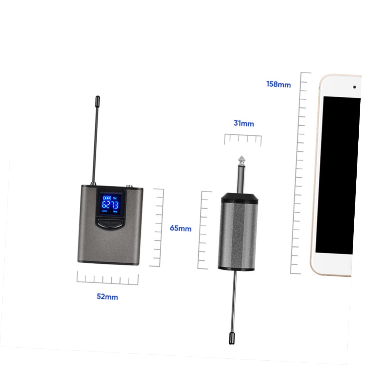 UPKOCH Microfono Wireless per Insegnanti e Presentatori Portatile Clip Ricezione a 100 M Compatibile Computer e Console Audio