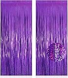 Cortinas de fondo con flecos brillantes: ideales para cumpleaños, bodas, despedidas de soltera, vacaciones, decoraciones de fiesta de graduación. Se puede utilizar para fondos de cabina de fotos. Complemento perfecto para cualquier decoración de fiesta.