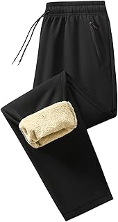 Generisch
Jogging Bottoms Men's Warm Winter Sherpa Lined Fleece Trousers Long Thick Fleece Casual Trousers Plain Comfortable Sweatpants Soft Leisure Men's Trousers with Sherpa Lining Clothing S-2XL