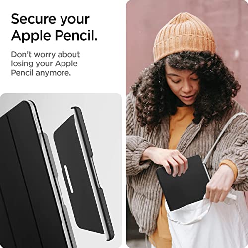 Spigen Pencil Holder for Apple Pencil Pro, 2nd Gen, Lenovo Yoga Pen, Galaxy S Pen, Compatible with Magic Keyboard, Smart Keyboard, Smart Folio, Magnetic iPad Cases, Wireless Charging Safe, Black - image 6