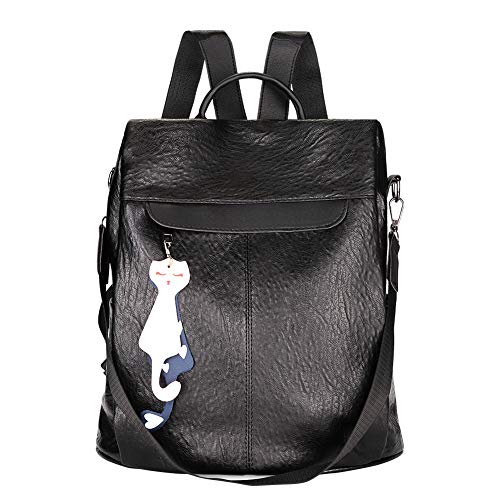 HALOVIE Mochila Antirrobo para Mujer Impermeable Bolsos Bandolera Casual Monedero Cuero