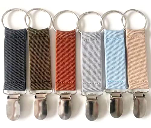 Image of Jujen Elastic Hat Clip for Travel - 6-Piece Colors Cap Friendly Clips for Adults and Kids, Excellent Outdoor Accessory and Companion for Handbag Backpack Luggage, Tag Attacher and key Holder