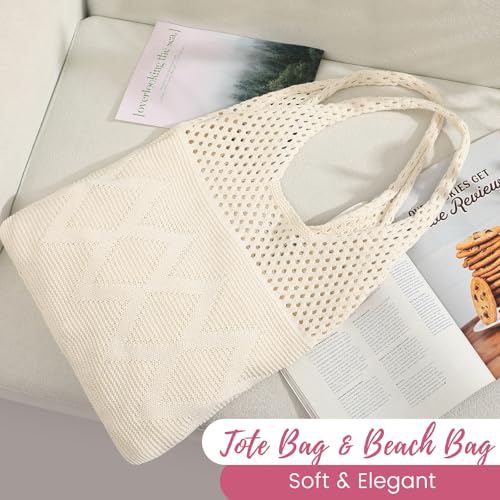 Bolsa tote de crochet Pleneal para mujer miniatura 7