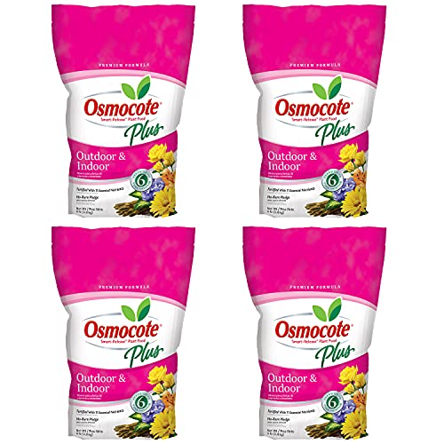 Osmocote Smart Release Plant Food Plus Outdoor & Indoor, Plant Fertilizer, 8 lbs. (4-Pack)