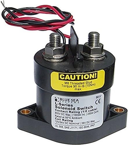 Blue Sea Systems Solenoid Switch, 12/24VDC w/Coil Econmzr