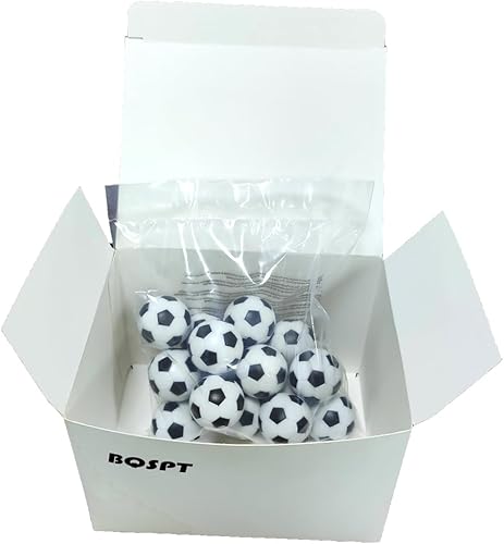 Miniatura 6 de Pelotas de futbolín de 1.260 in, 16 unidades, mini balones de mesa oficiales, color negro