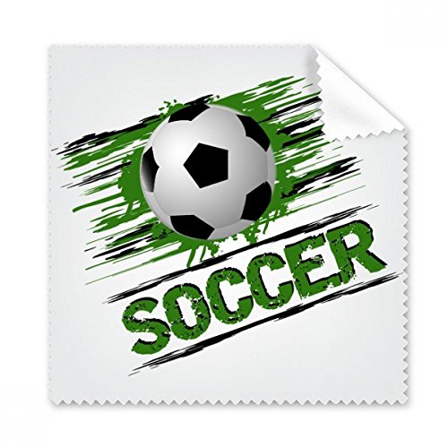 Chiffon de nettoyage lunettes sport football vert contre traces et buée