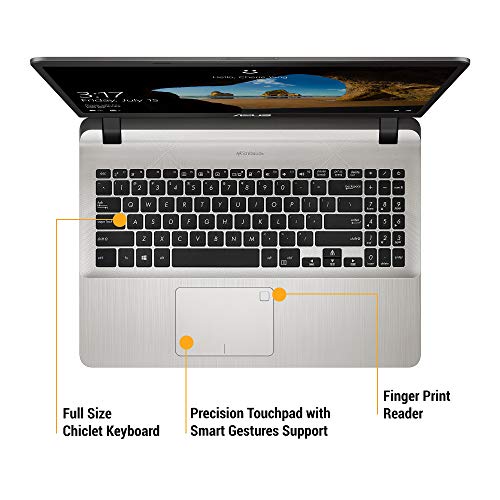 Image of ASUS VivoBook X507UA Intel Core i5 8th Gen 15.6-inch FHD Thin and Light Laptop (8GB RAM /1TB HDD /Windows 10 /Integrated Graphics /Icicle Gold /1.68 kg), X507UA-EJ859T