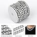 16.5 Feet Stainless Steel Cuban Chain Roll, 7mm Width 304 Stainless Steel Curb Link Chains Roll Bulk for Jewelry Making