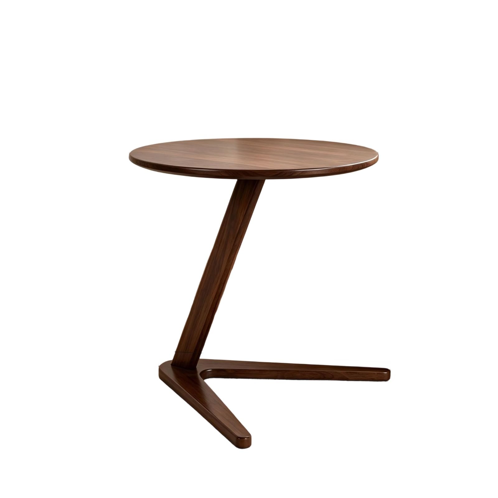 GWZHQIF C-Shaped Side Table, Minimalist Slide Under Couch Accent Table, Stable Unique Support Nightstand for Living Room Bedroom Apartment Small Space Snack Side Desk(Color:walnut)