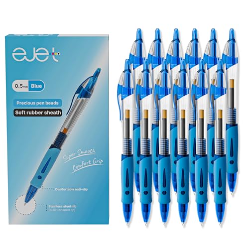 ejet 12 Pack Bolígrafos de Gel Azul 0.5mm miniatura 3