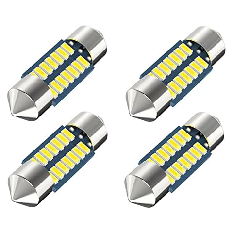 Serundo Auto DE3175 Led Car Bulb 31mm 1.22in Led Festoon Bulb, DE3021 DE3022 DE3023 6428 6430 7065 Led Festoon Bulb, 6000k White Super Bright Interior Led Used for Car Map Dome Light etc,Pack of 4pcs Cover