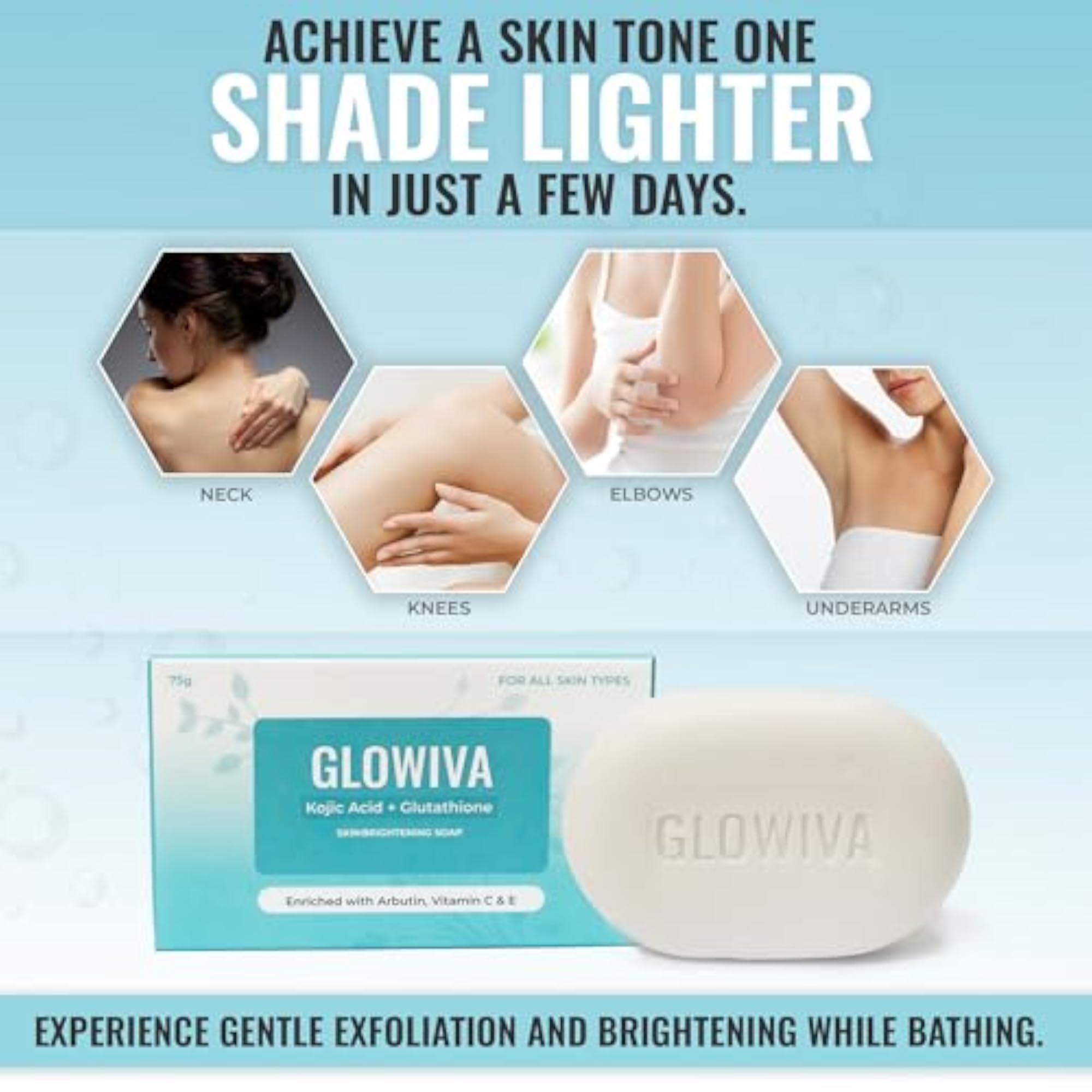 Kojic Acid + Glutathione Soap For Skin Brightening