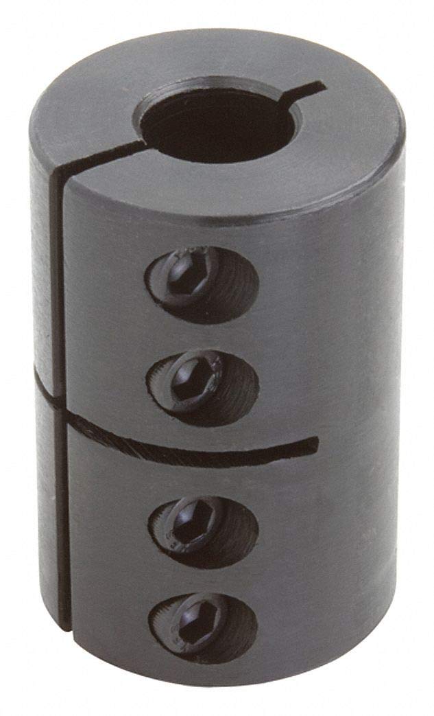 1 Piece Clamp 1/2" Bore Dia. Steel Rigid Shaft Coupling