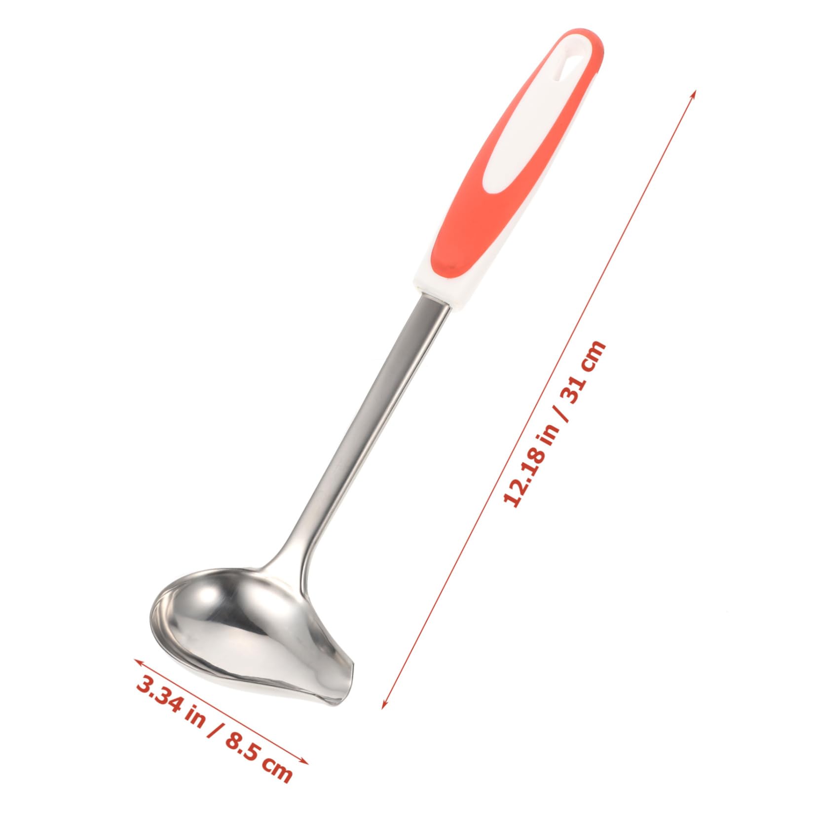 Wakauto Stainless Steel Spurdle for Cooking Slotted Spoons Multifunctional Kitchen Spoon Skimmer Gravy Ladle