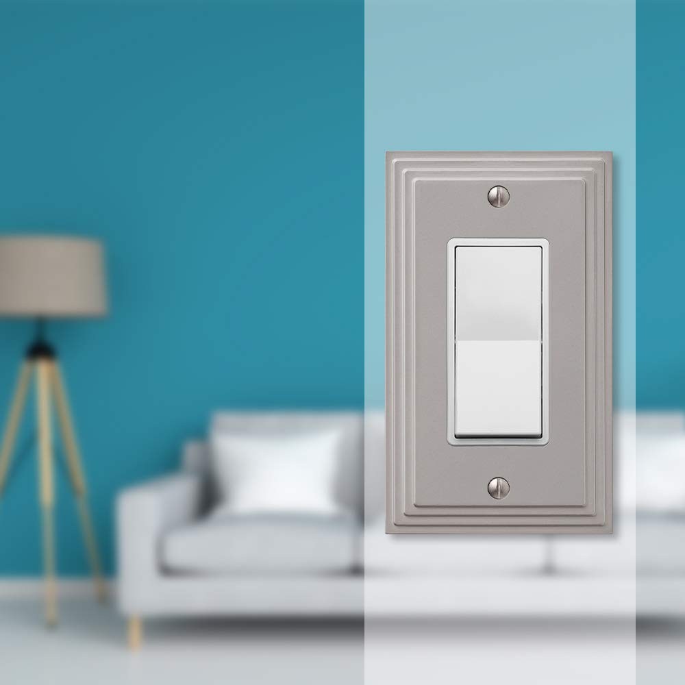 Snapklik.com : Amerelle 84RN Steps Single Rocker Cast Metal Wallplate ...