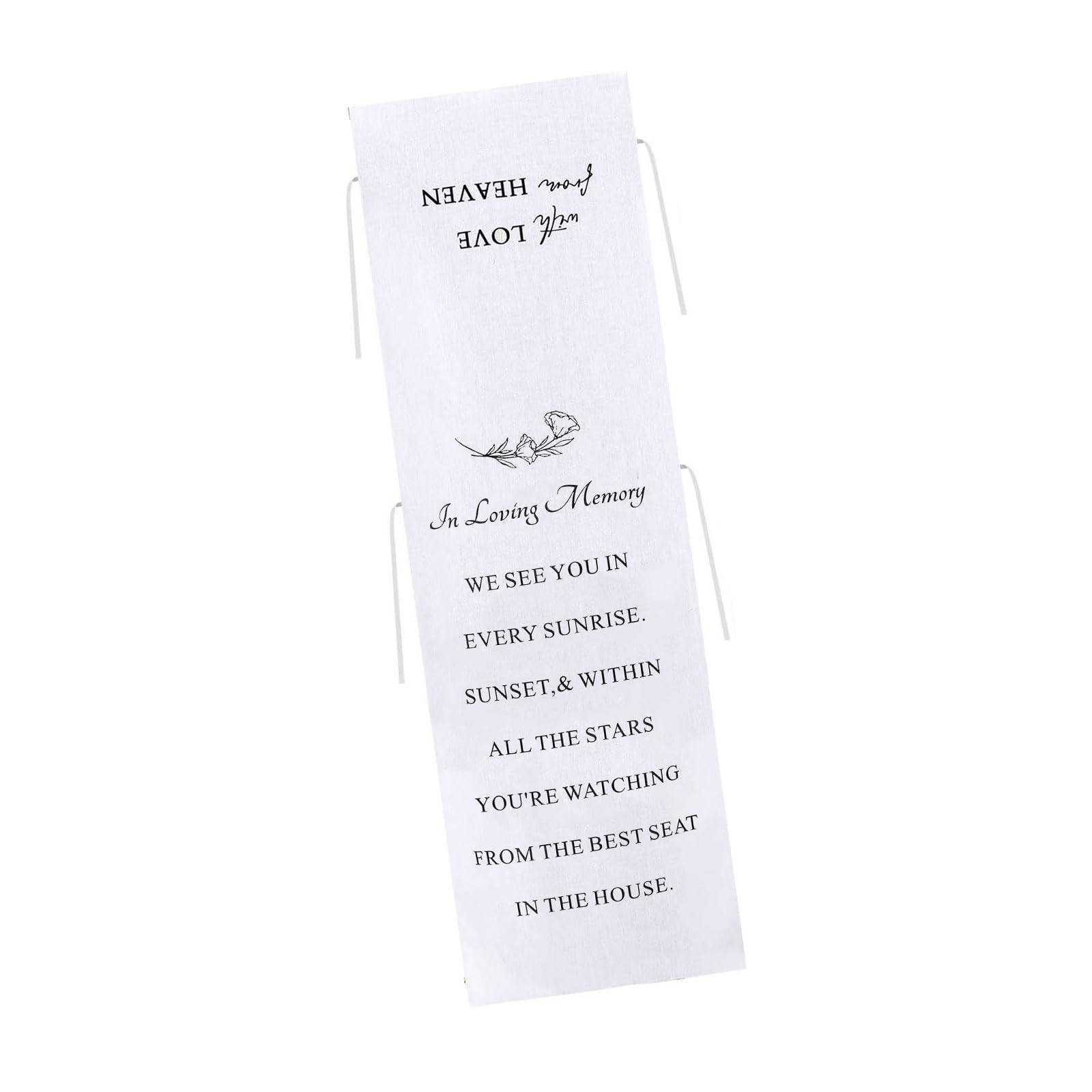 HZBB Multipurpose Brushed Fabric Seat Marker Formal Wedding Decoration for Guest Chairs and Reception Setups Removable Chair Markers