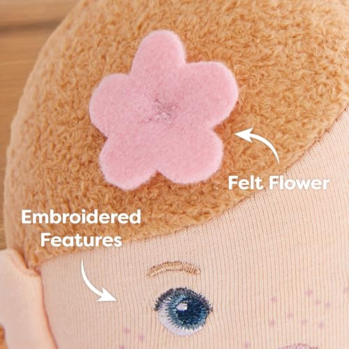 Image of HABA Snug Up Lauren - 10 inch Soft Doll, Machine Washable - Perfect Snuggly First Soft Baby Doll and Toddler Baby Doll for 6 Months and Up