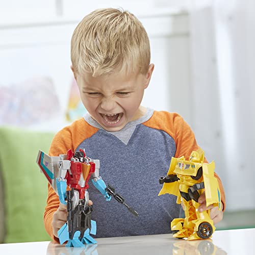Transformers F5443FF1 Toys Heroes And Villains Bumblebee And Starscream 2-Pack Action Figures thumb #5
