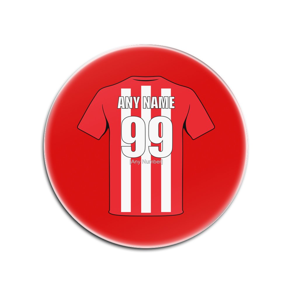 Sottobicchiere In Vetro Personalizzato UniGift – Tema Calcistico Southampton – Regalo Unico Con Nome O Messaggio