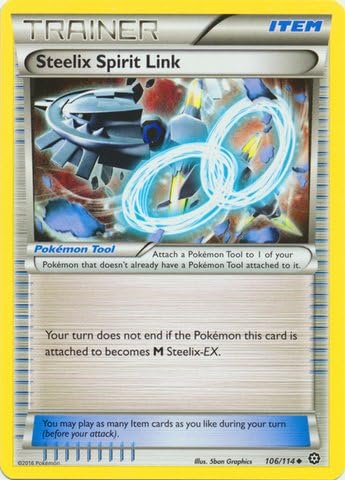 Pokemon Steelix Spirit Link 106 114 Xy Steam Siege Toys Games