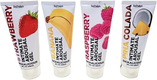 Dick-alicious Penis Arousal Gel (Unisex) Uso en áreas íntimas (Raspberry)