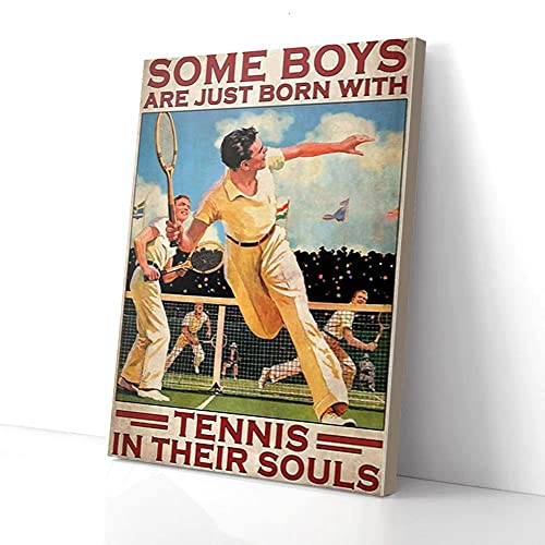 YAASIMOULE Algunos niños nacen con el tenis en el alma. Impresiones en lienzo. Arte de pared.